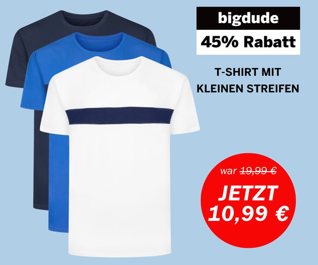Bigdude Wochenangebot – T-Shirt jetzt nur 9,99 €